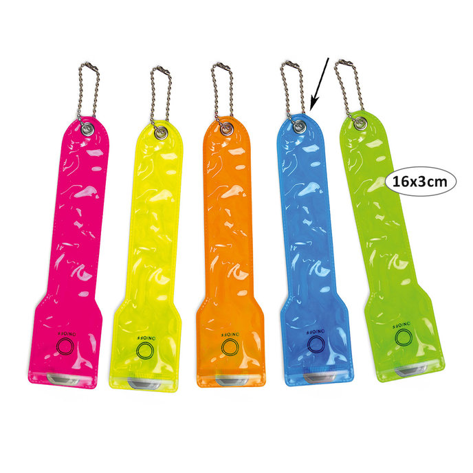 8112-0005 LED reflexný prívesok - modrý