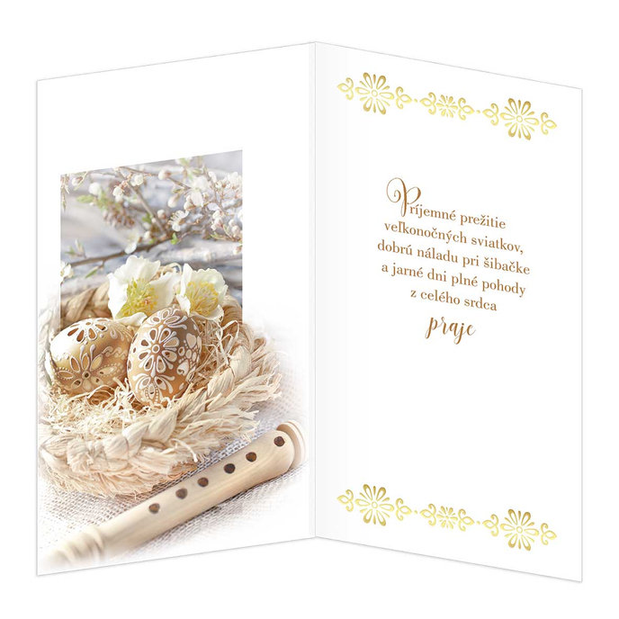 12-6004 Blahoprajná karta veľkonočná  SK