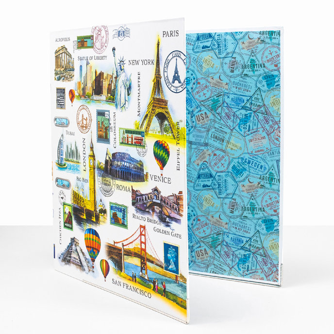 1671-0431 Zakladač pákový A4 Travel Time