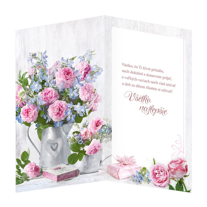 15-6472 Blahoprajná karta gratulačná otočník SK