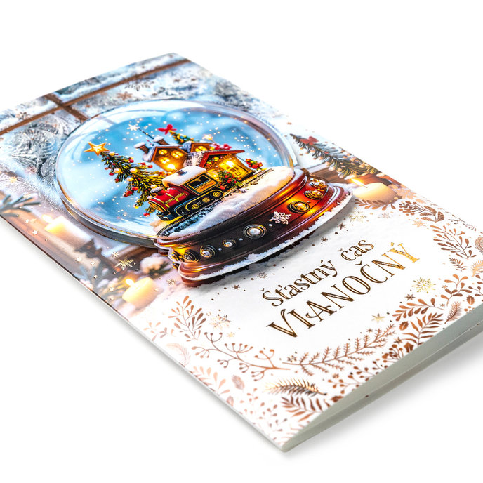 11-6591 Christmas greeting card card with leap SK