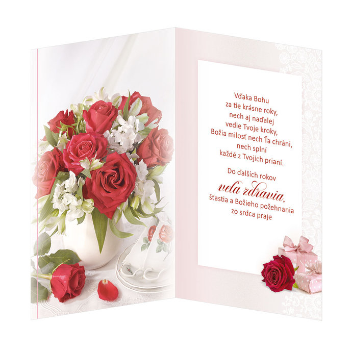 15-6436 Blahoprajná karta gratulačná otočník SK