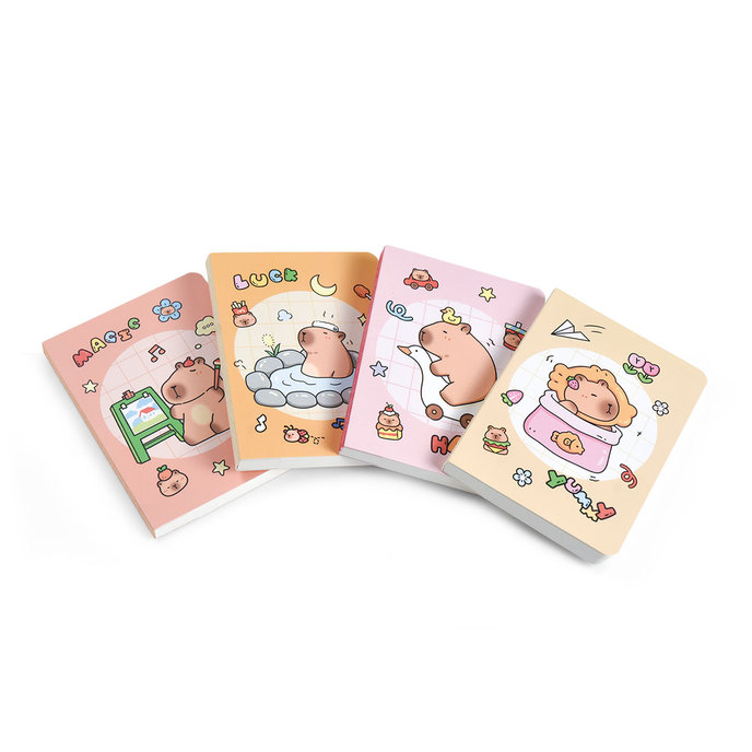 1403-8001 Notebook Capybara, mix 60 pcs, 8x11 cm