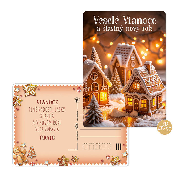 0611-0335s Christmas postcard 3D SK
