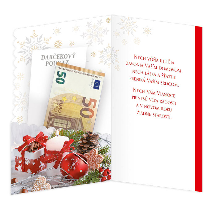 11-6524 Christmas greeting card card with leap SK