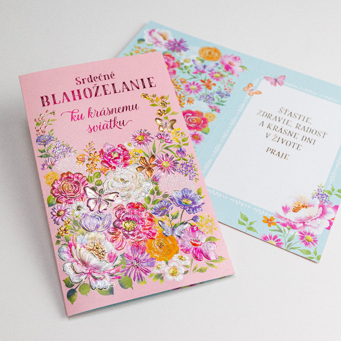 15-6596 Blahoprajná karta gratulačná SK