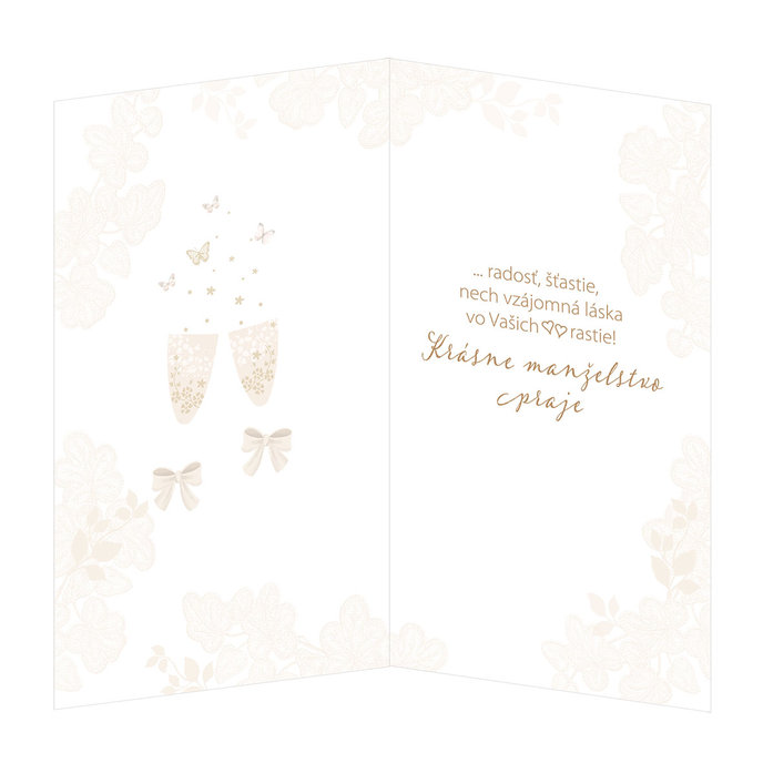 13-6151 Blahoprajná karta svadobná  SK