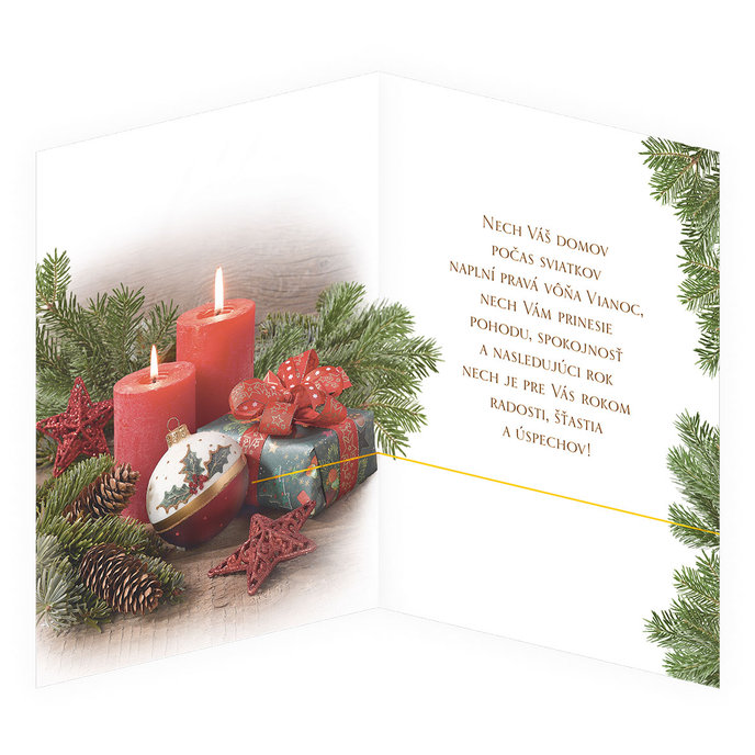 71-9009 Christmas greeting card 3D SK