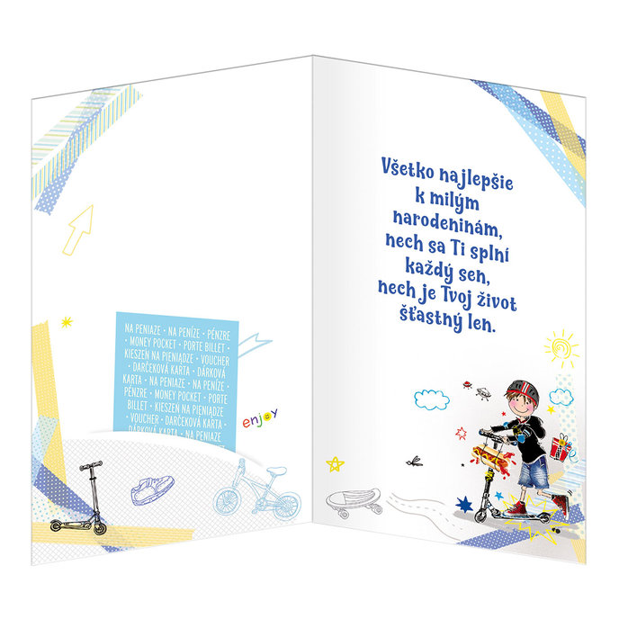 17-6057 Blahoprajná karta detská otočník SK