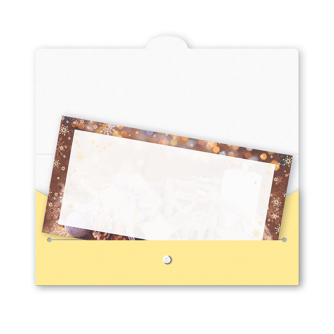 81-6041 Obálka s kartičkou, vianočná