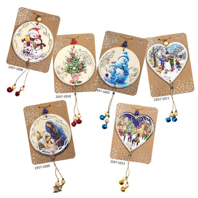 2357-V002 Christmas wooden decoration