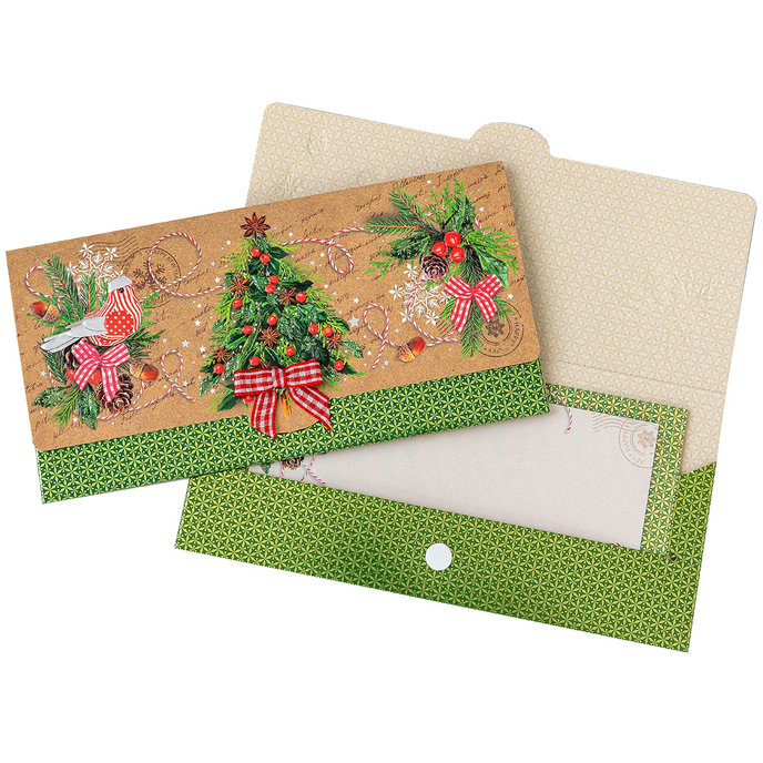 81-6036 Obálka s kartičkou, vianočná