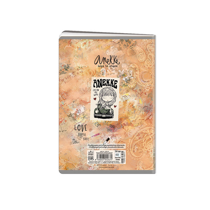 1595-0411 Exercise book A5, TYPE 544 lic. Anekke