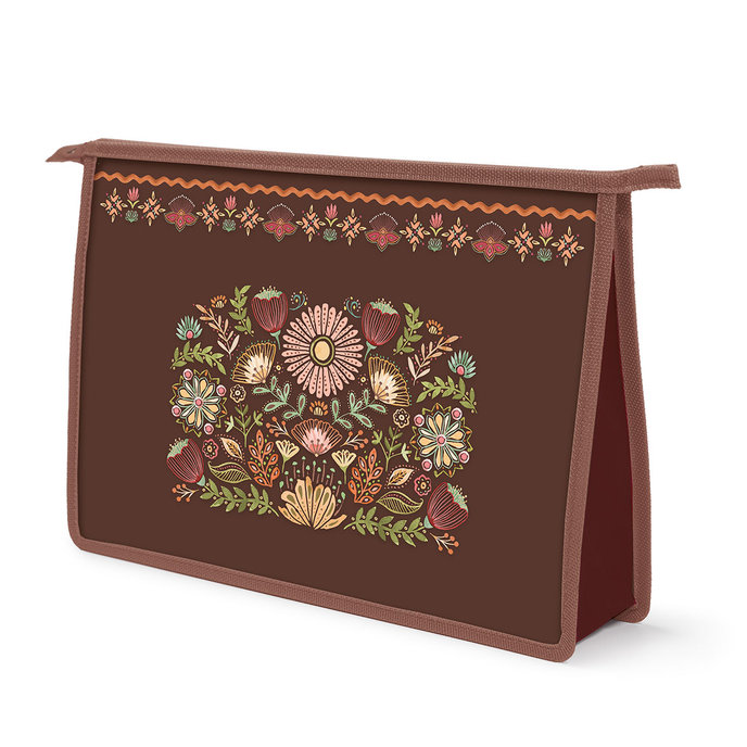 1662-0389 Zipper case A4+ Floral scape
