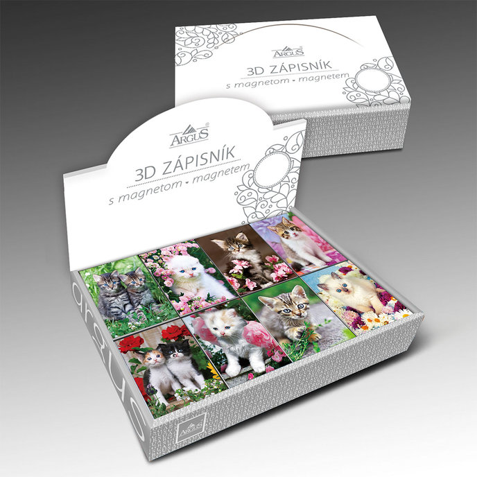 1116-0003 Trhací zápisník s magnetom 3D efekt