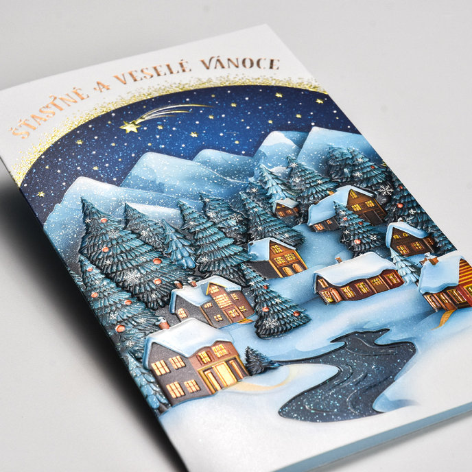 11-6564 Blahoprajná karta vianočná  BT