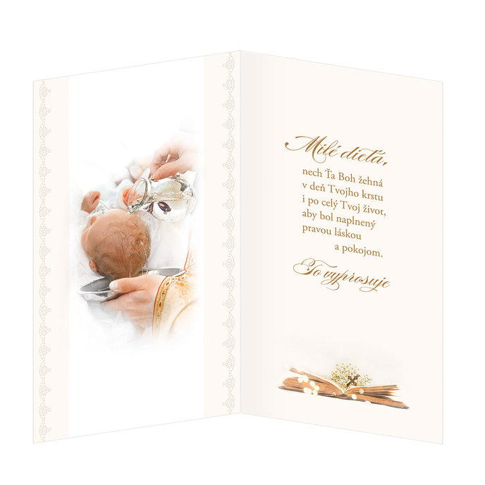 19-638 Blahoprajná karta SK/ Krst