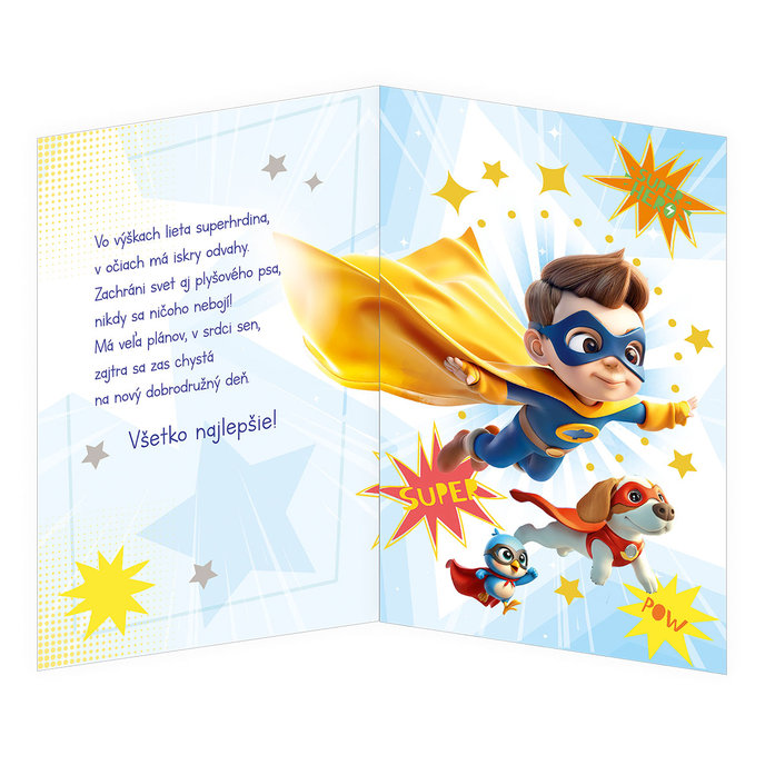 77-8012 Blahoprajná karta detská hudobná SK