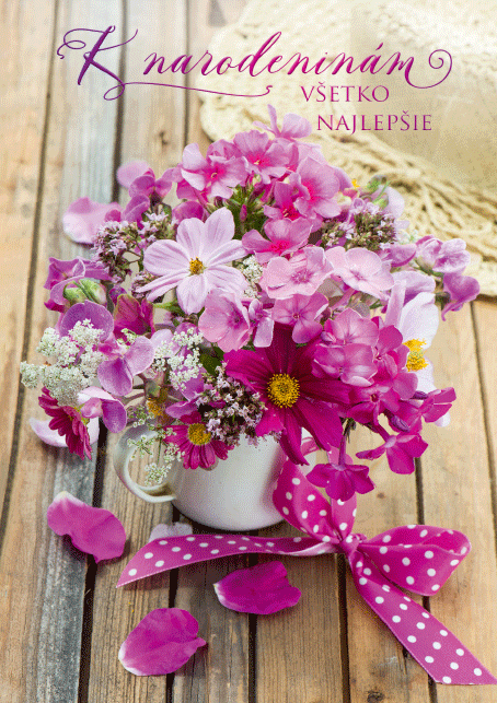 0615-0591s Card for birthdays, name days SK