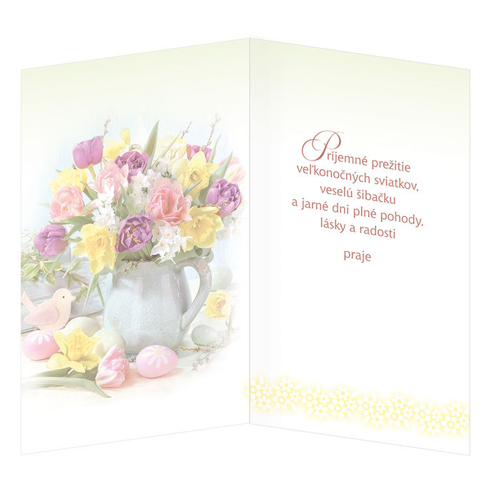12-6015 Blahoprajná karta veľkonočná  SK