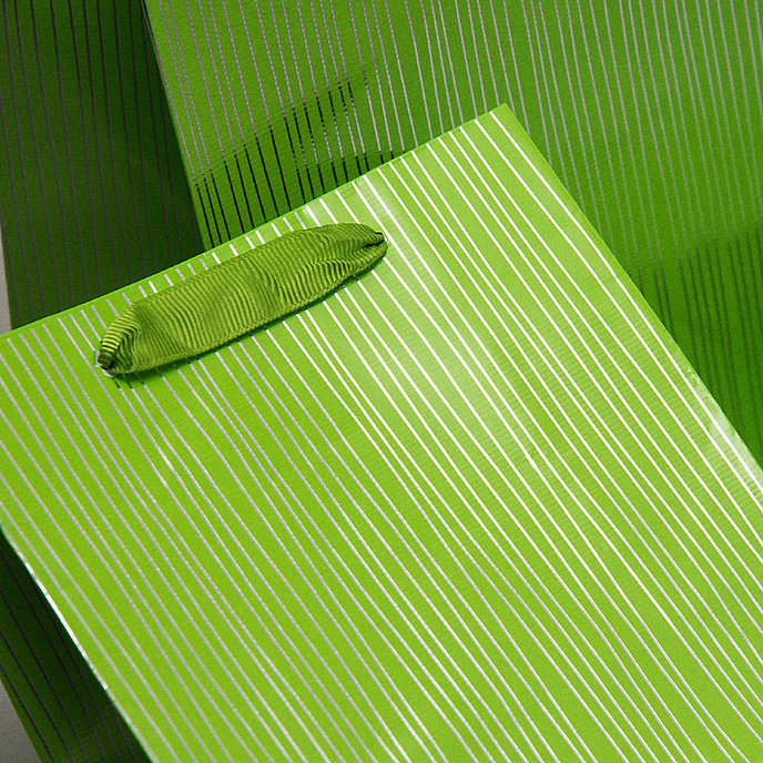 7781-0002 Gift bag SILVER STRIPES