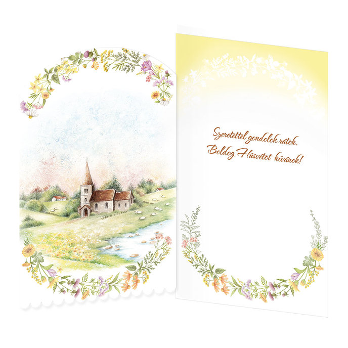 12-6008 Blahoprajná karta veľkonočná  HU