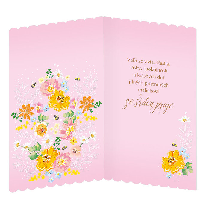 15-6577 Blahoprajná karta gratulačná SK/Meniny