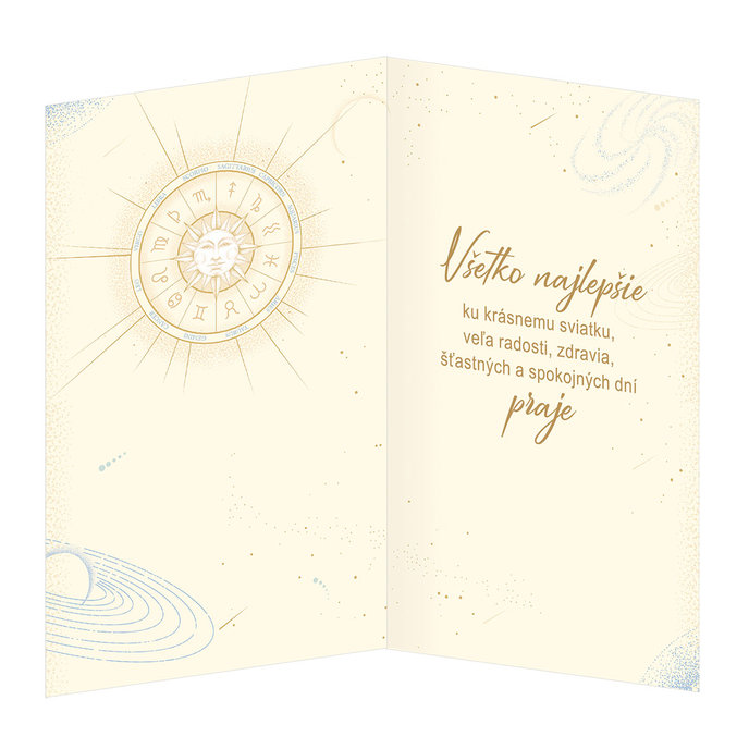 15-6488 Blahoprajná karta gratulačná zverokruh SK VÁHY