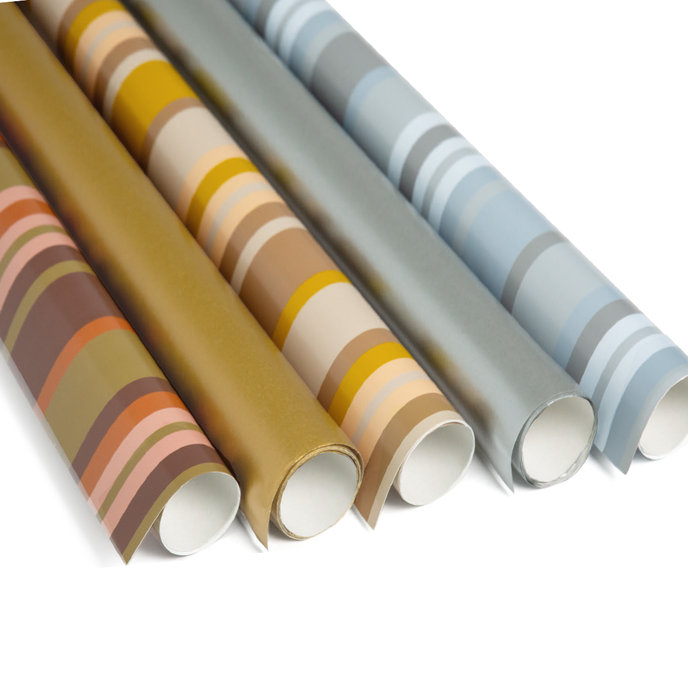 0961-0003 Metallic wrapping paper 2x0,7m, box 60 rolls