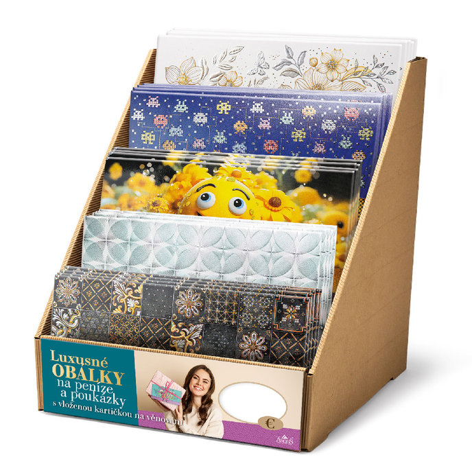 9799-0043 Papierový display na LUX obálky