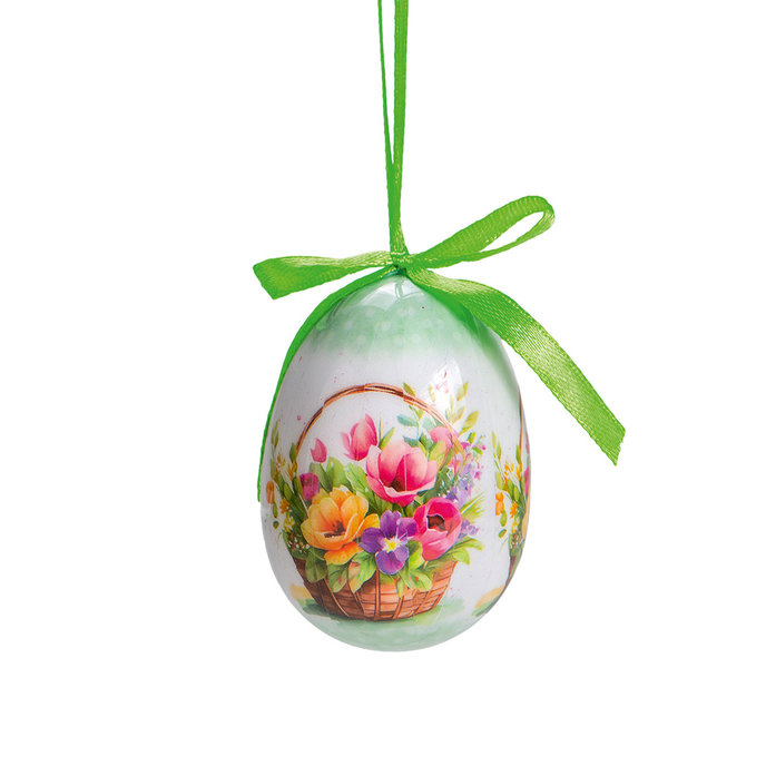 2346-0008 Easter decoration - Easter eggs, h. 75 mm, pkg. 4 pcs
