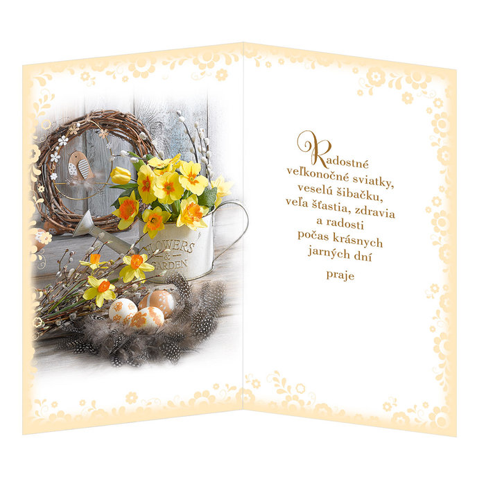 12-6029 Easter greeting card SK