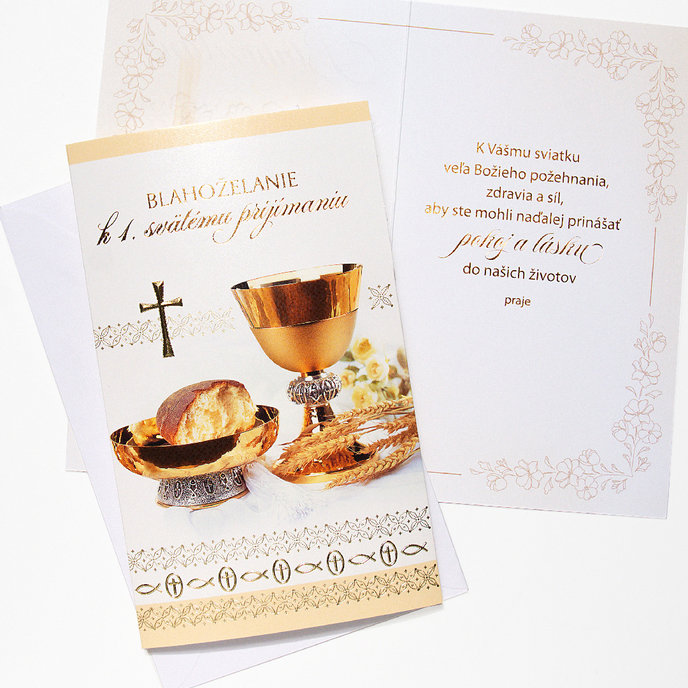 19-650 Blahoprajná karta klopa na peniaze SK/1.sv.prijímanie