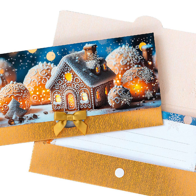 81-6048 Obálka s kartičkou, vianočná