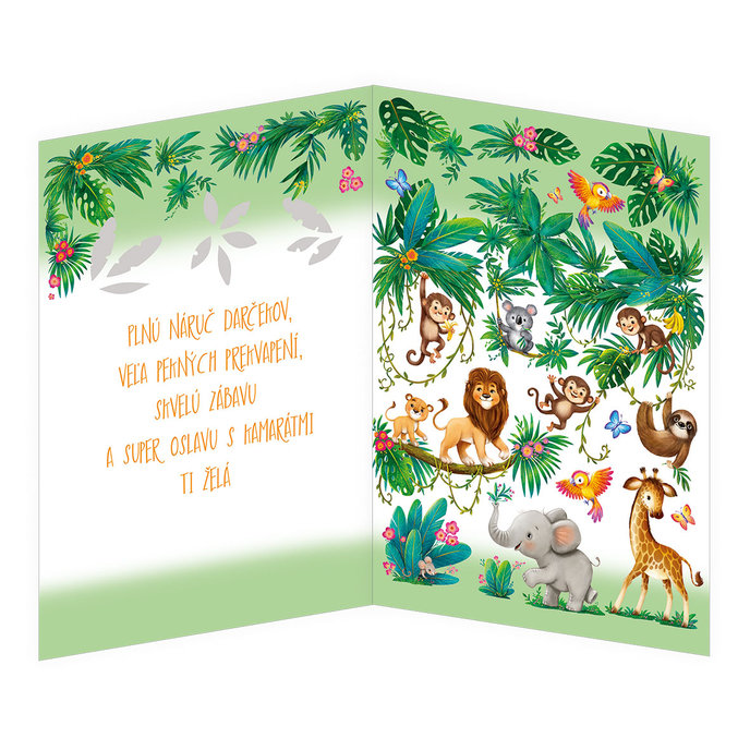 77-8010 Blahoprajná karta detská hudobná SK