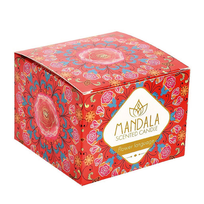 2358-0020 Mandala scented candle - ROMANTIC LANGUAGE OF FLOWERS
