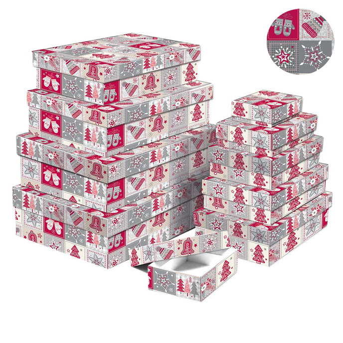 2500-8163 Darčeková krabica, set 10ks