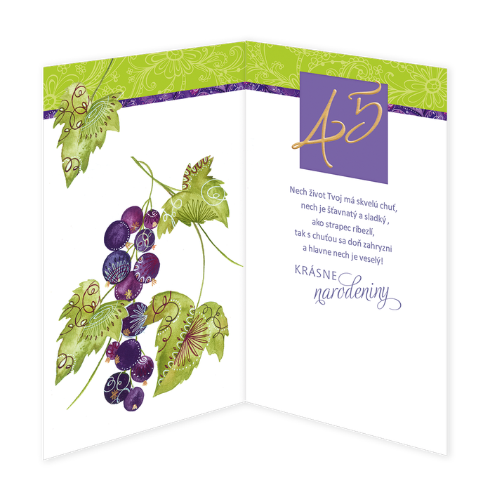 15-6201 Blahoprajná karta gratulačná SK/45