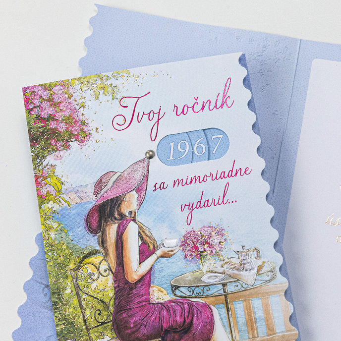 15-6583 Blahoprajná karta gratulačná otočník SK