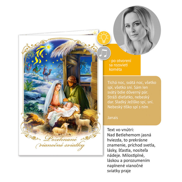 71-8025 Christmas greeting card music SK