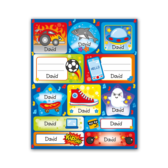 1114-0087 Tear-off block with stickers - 15 sheets, David