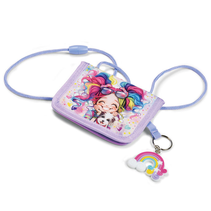 1821-0426 Peňaženka na krk Rainbow Ella