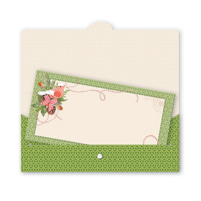 81-6036 Obálka s kartičkou, vianočná