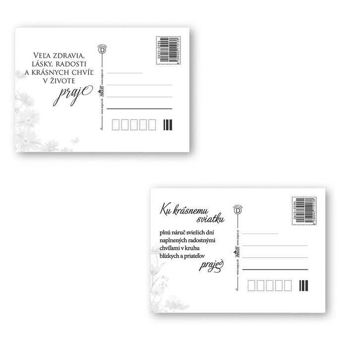 0615-0594s Card for birthdays, name days SK