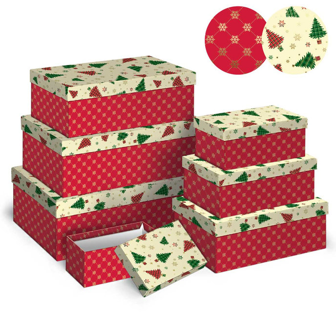 2500-1177 Darčeková krabica, set 7 ks