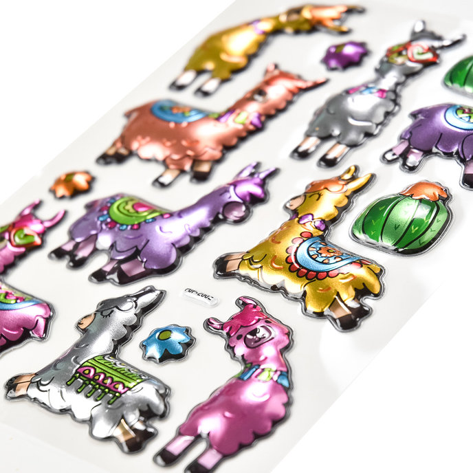 2602-0003 Decorative Stickers Metallic Puffy