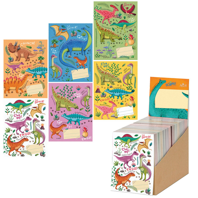 1111-0425 Trhací zápisník 9x12cm Roaaar!