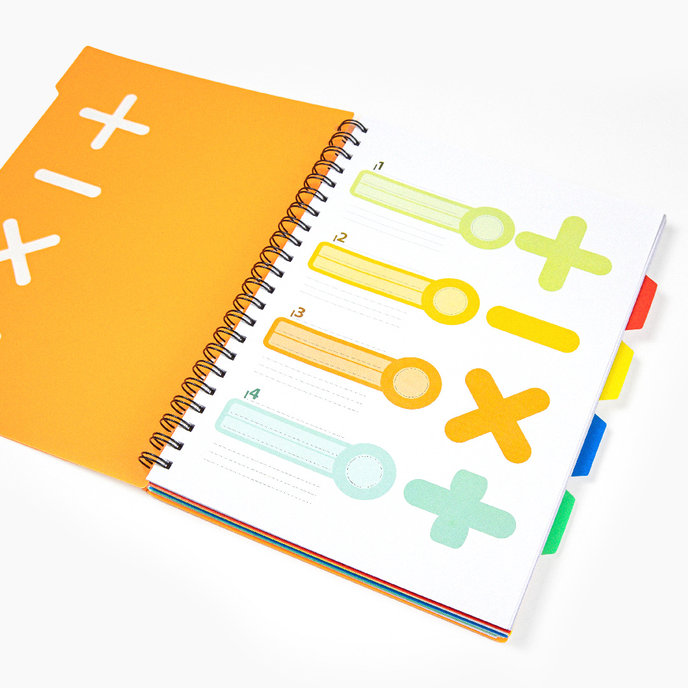 1552-0014 Špirálový zošit A4 s rozraďovačom