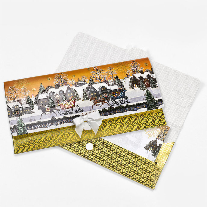 81-6040 Obálka s kartičkou, vianočná