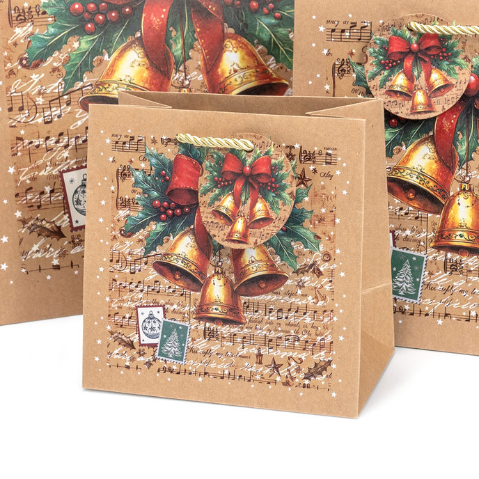 0835-0015 Gift bag for wine SQUARE BOTTLE